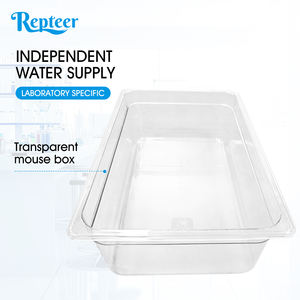 Repteer 202 <span class=keywords><strong>Cage</strong></span> à rats en acier inoxydable massif de grande taille et élégante CXCL005 avec système d'abreuvement 36 et bac en plastique - Product Image 6
