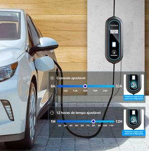 Stasiun pengisi daya mobil listrik TAYSLA AC portabel tipe 2 7KW 32-8A kabel pengisi daya 5m pengiriman dari Sao Paulo Brazil Phantom BYD - Product Image 4