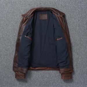 2024 OEM personalizado cuero genuino manga Chenille bordado lana Streetwear Letterman Varsity chaquetas para hombres - Product Image 2