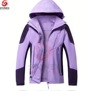 Chaqueta Softshell Ligera para Mujer, Tallas Grandes, Nueva Moda, Alta Calidad, Impermeable, Cortavientos, Transpirable, de Secado Rápido, con Capucha, para Invierno - Product Image 1