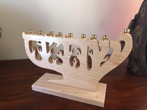Porte-bougie décoratif en bois, menorah fantaisie, décoration de Noël, centre de table de mariage, chandelier, décoration de table pour la maison - Product Image 2