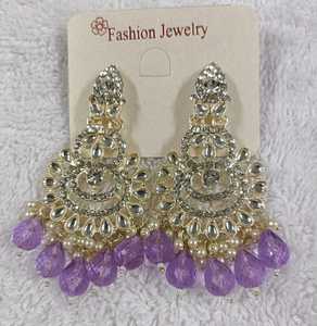 Boucles d'oreilles en perles d'inspiration indienne pour femmes pour le travail et les tenues de repos - Product Image 2