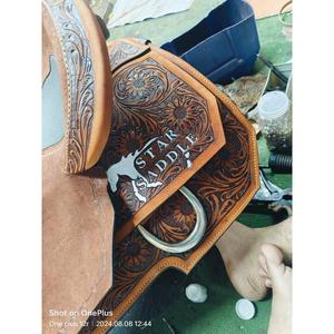 Sillín occidental de cuero hecho a mano más vendido, producto de caballo de control y comodidad para exportación a granel - Product Image 3