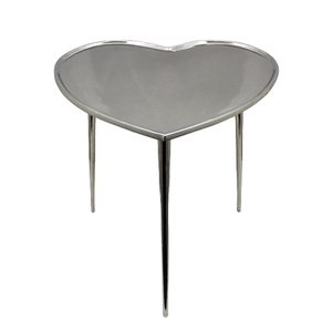 Table d'appoint en fer pour décoration de la maison couleur gris brillant pour salon chambre à coucher fait à la main et usage événementiel - Product Image 4