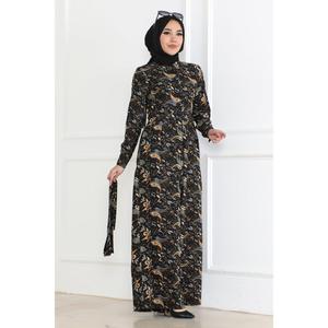 ชุดจั๊มสูทฮิญาบผ้าโพลีเอสเตอร์ 100% รุ่น Casual Mega Merchant สีดำ 43915 มีสินค้าพร้อมส่ง ไม่มีลายพิมพ์  ไม่มีลวดลาย - Product Image 3