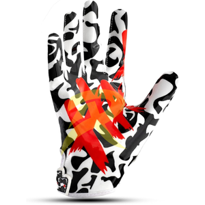 Nouveaux gants de football américain de qualité supérieure, respirants et confortables, en cuir synthétique avec revêtement en silicone antidérapant - Product Image 4