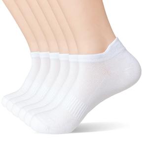 Chaussettes de sport en coton pour femmes et hommes, nouvelle taille plus, maille athlétique, chaussettes de course, chaussettes bateau pour un usage quotidien, couleur unie, logo sur le corps - Product Image 4