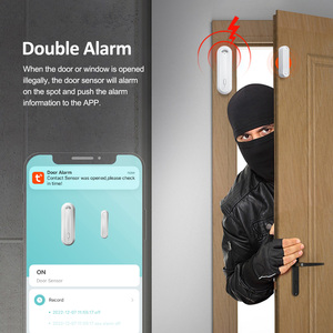 Sensor Inteligente WiFi Tuya para Puerta y Ventana, <span class=keywords><strong>Alarma</strong></span> <span class=keywords><strong>Sonora</strong></span> de 90dB con Detección de Batería Baja, Antirrobo para el Hogar PST-MC400S - Product Image 2