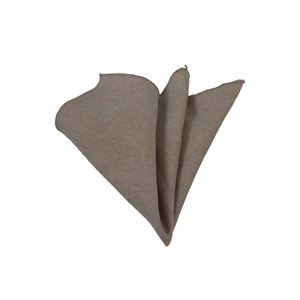 Pañuelo de bolsillo Oxford de algodón estampado en marrón café lechoso para hombre, talla única, accesorio de vestimenta - Product Image 1