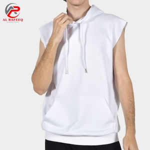 Sweat-shirt sans manches pour homme, entraînement de musculation en salle de sport, course à pied, coupe ajustée, coton et polyester, pull sans manches pour homme - Product Image 5