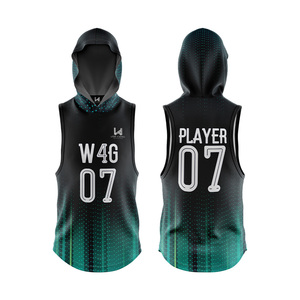 Camisetas de Flag Football Personalizadas 7v7 para Hombre, Sin Mangas, OEM ODM, Tallas Grandes, Impresión por Transferencia de Calor, Camuflaje, Nombre del Equipo, 100% Poliéster - Product Image 3