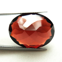 Granat naturel non monté, pierre de naissance certifiée, granat rouge taillé ovale à facettes, idéal pour la fabrication de bijoux GEMFORTE INC