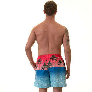 กางเกงว่ายน้ำกีฬาผู้ชายกางเกงขาสั้นผ้ายืดแฟชั่นลำลองพิมพ์ลายกันน้ำออกแบบได้ตามต้องการสำหรับฤดูร้อน - Product Image 4