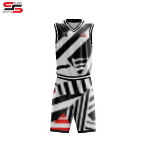 Basketball Jersey Sportswear Jerseys Bsci Polyester Sportswear Quick Dry Breathable Tackle Twill Basketball Uniforms - Product Image 4