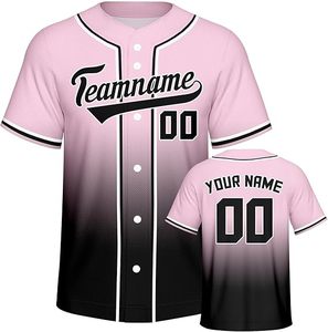 Uniformes de Béisbol Personalizados por Sublimación 2025 para Adultos, Transpirables, con Patrón 3D, Cuello en V, 100% Poliéster, Conjuntos de Alta Calidad - Product Image 1