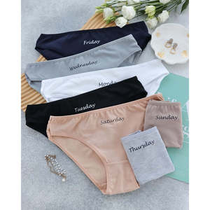 Tangas OEM al por mayor sin costuras invisibles para mujer, finas, elásticas, talla XL, de talle bajo, con corte láser y tejido, para uso diario, con logo. - Product Image 5