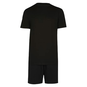 Ensemble court d'été imprimé tendance pour homme, 2 pièces, t-shirt et short en coton HS-2027 - Product Image 2