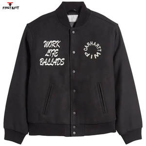 2025 Top Trending Chaquetas de béisbol de alta calidad Varsity Chaqueta de béisbol universitaria personalizada para hombres - Product Image 4