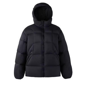 Manteau d'hiver chaud et coupe-vent à capuche personnalisable, brillant pour l'extérieur, duvet épais pour hommes, veste oversize légère à bulles en nylon - Product Image 2