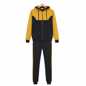 Unisex Cotton Jogger Pants and <b>Hoodie</b> Set Custom Logo Gym Sportswear OEM Manufacturer - Product Image 3