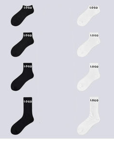 Calcetines personalizados con logotipo completo para hombre, calcetines de algodón transpirables y cómodos para uso diario - Product Image 4