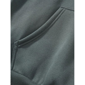 High Quality Custom Streetwear <b>Hood</b> Sweatshirt Oversized <b>Fleece</b> Printing Drop Shoulder Washed <b>Man</b> Hoodie - Product Image 2