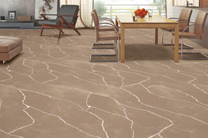 Carreaux Ncraze design moderne de l'Inde 600x1200mm finition de surface de sculpture imperméable au feu et à l'humidité carreaux de porcelaine hôtels - Product Image 4