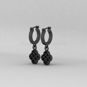 Pendientes Colgantes de Plata de Ley 925 Chapados en Oro de 14K con Escamas de Pescado y Relleno de Resina para Guardar Cenizas o Leche Materna - Product Image 4