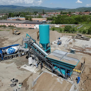 Machine à béton électrique portable 30 M3/h pour la construction avec boîte de vitesses et roulement PLC pour moteur à noyau - Product Image 1