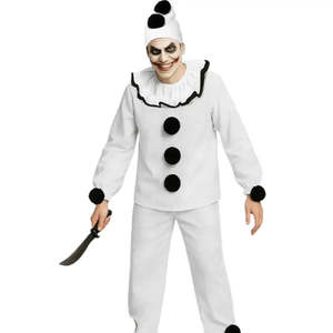 Custom Design Halloween Costume Cute Cartoon Pierrot Clown <b>Mascot</b> in EVA Material for Party and Promotion - Product Image 1