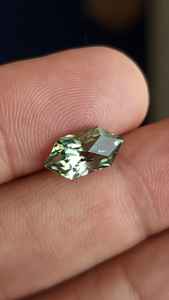 12 x 6 mm, color verde menta, corte de precisión, zafiro geométrico cultivado en laboratorio, diamante hexagonal, corte marquesa holandesa, piedra suelta, fabricante - Product Image 3
