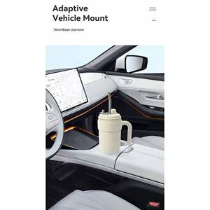 Bicchiere da viaggio isolato in acciaio inossidabile con coperchio a prova di fuoriuscita di acqua calda e fredda tazza da caffè per lavoro e viaggi - Product Image 2