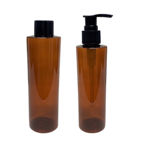 Échantillons gratuits Marque Pavico ISO 9001 Certifié Cylindrique Brun Foncé PET Plastique 190ml 22g Shampooing Conditionneur Lotion Bouteilles - Product Image 5