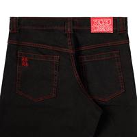 Pantalones Vaqueros Anchos Personalizados de Estilo Vintage, 100% Algodón, Teñidos con Tinte Ligero, Lavado Láser, Bordados