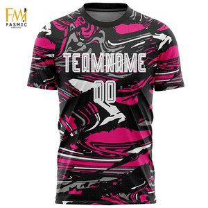 Camisetas de fútbol de nuevo diseño transpirable, ropa de fútbol con camiseta de fútbol impresa por sublimación de poliéster 100% - Product Image 5