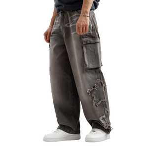 กางเกงยีนส์ผู้ชายวินเทจผ้ายีนส์รุ่น Vash ออกแบบได้ตามที่ต้องการ - Product Image 4