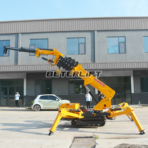ISO CE tự hành nhỏ cralwer <span class=keywords><strong>Crane</strong></span> Spider điện Telescopic Boom di động theo dõi Spider <span class=keywords><strong>Crane</strong></span> 10 tấn 12 tấn - Product Image 4