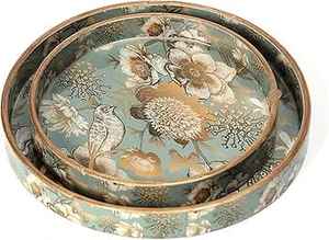 ถาดเสิร์ฟไม้พร้อมถาดใส่อาหารทำจากเรซินพิมพ์ลาย MDF สำหรับใช้ในบ้านถาดใส่เครื่องปรุงอาหารทำจากไม้ตกแต่ง - Product Image 4