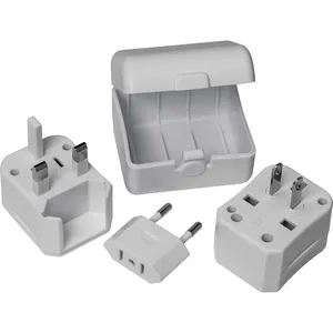 Adattatore da Viaggio Personalizzato OLIVER, Gadget USB Promozionali per Facilitare i Viaggi - Product Image 1