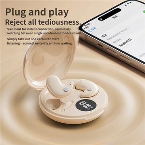 <span class=keywords><strong>Auriculares</strong></span> TWS 5.4 Inalámbricos con Sonido Estéreo de Bajos Potentes, Diseño para Dormir de Lado, LED, IPX4 Resistentes al Agua, Control Táctil - Product Image 4