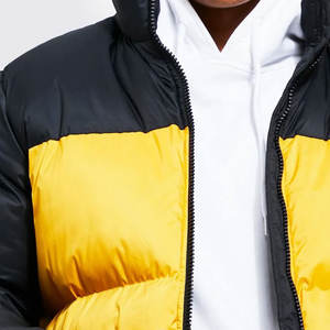 Chaqueta larga acolchada para hombre hecha a medida Parka de invierno con servicio de impresión de logotipo Chaqueta acolchada larga cálida para hombre - Product Image 4