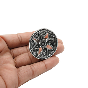 Indian Artisan Look 925 Sterling Oxydé Argent Réglable Bohème Bague Bijoux Faits À La Main Fabricant Usine En Vrac Prix Inde - Product Image 4