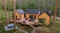 Nouvelles maisons en bois modernes d'inspiration scandinave - Conceptions de cabanes et de granges à ossature bois - Garantie de plus de 5 ans