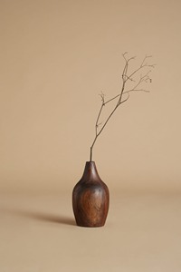 Vase en bois naturel avec finition lisse Vase en bois d'acacia artisanal pour la décoration de la maison élégante Design unique - Product Image 2