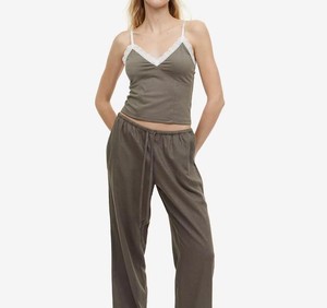 Camisole en coton côtelé | haut souple et lisse pour superposer sous les chemises et les tuniques - Product Image 3