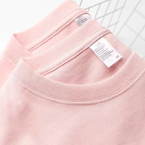 Etiqueta privada personalizar logotipo impreso cuello redondo 100% algodón transpirable hombres mujeres personalizado alta calidad camiseta para hombres - Product Image 3