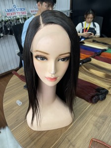 Vente en gros de perruque droite en os cheveux bruts vierges vietnamiens Remy cheveux de haute qualité personnaliser la couleur - Product Image 3