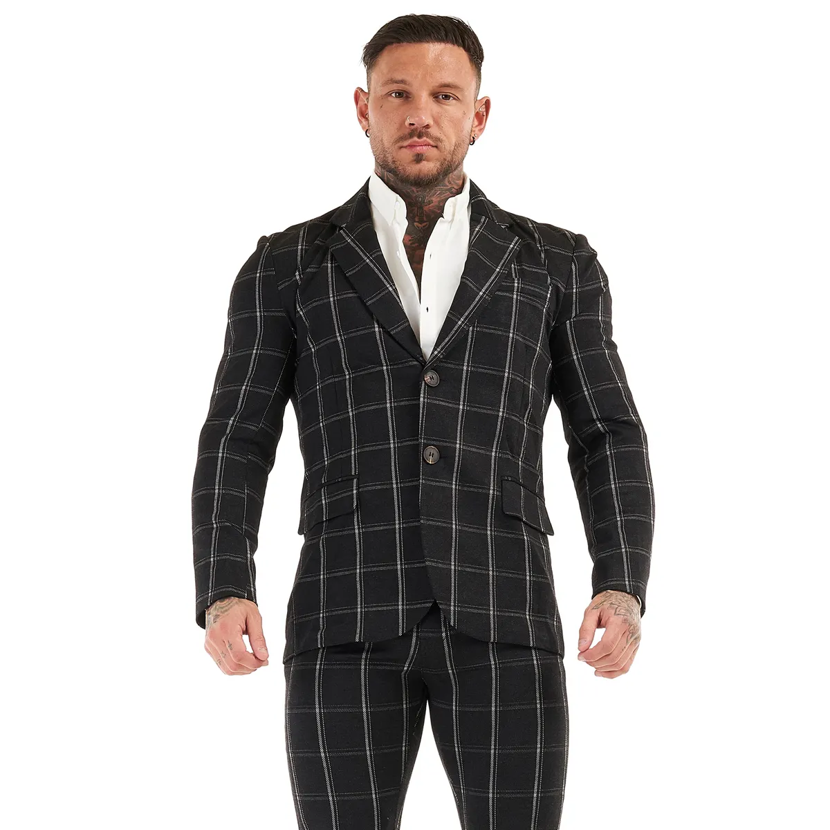 Two Piece Set Blazer Suit Slim Fit Jacket Suits Blazers and Coats Manufacturer Custom Formal Business Suits Men Button Fly Woven