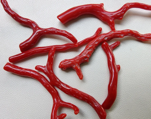 Coral rojo oscuro, 100% Natural Italiano Coral rojo Piedra preciosa Palo suelto Lote de ramas Pulido AAA ++ Calidad Palo Piedras preciosas lisas - Product Image 4