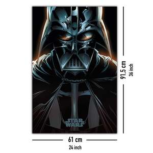 Póster de Star Wars Estilo Art Deco Moderno, Darth Vader, Decoración de Pared con Marco, Papel para Decoración de Cumpleaños - Product Image 5